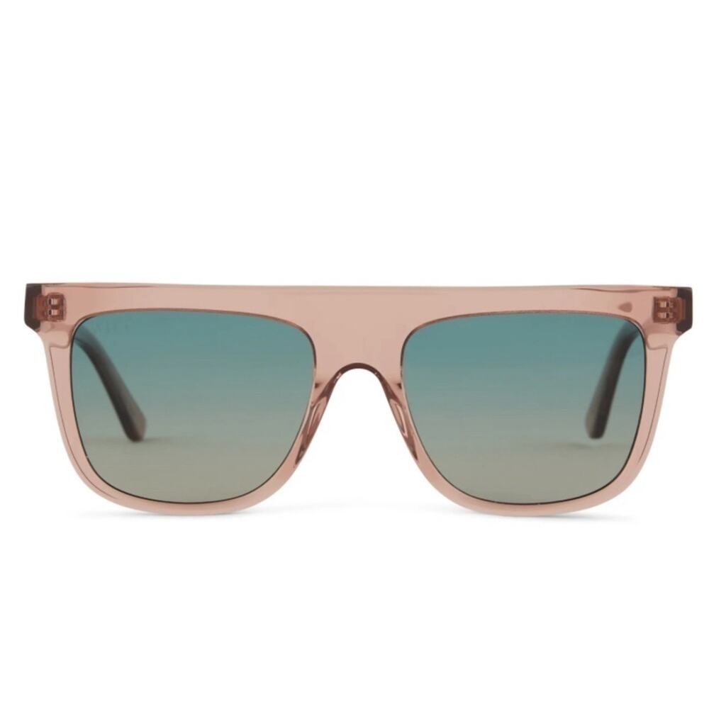 Diff Stevie 55mm Gradient Flat Top Sunglasses Caf… - image 2